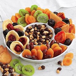 Fruit, Nuts, and Ceramic Tray Gift Set