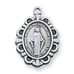 Sterling Miraculous Baby Pendant
