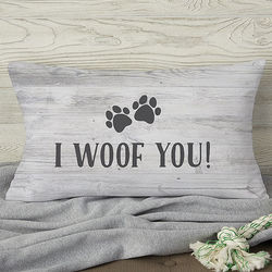 Personalized Our Pet Home Dog Throw Pillow