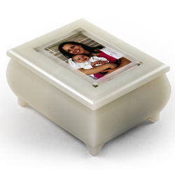 Wallet Size Pearl Color Photo Frame Music Box