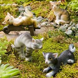 Miniature Cat Figurines