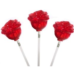25 Red Rose 3D Fancy Pops