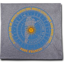 Pope Francis 'Welcome To Argentina' Passport Stamp Blanket