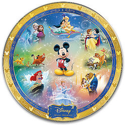 Disney Characters Magic Moments Heirloom Porcelain Plate