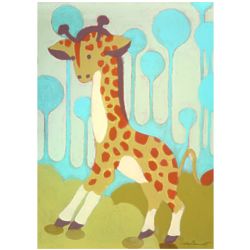 Gigi Giraffe Wall Art Canvas Print