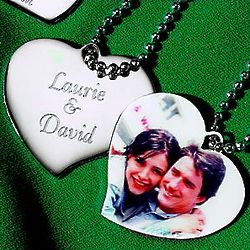 Personalized Photo Pendant Heart Necklace