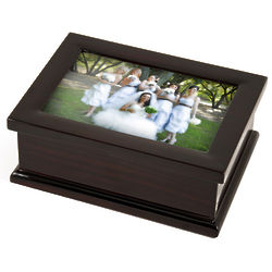 Sophisticated Modern Photo Frame Musical Jewelry Box