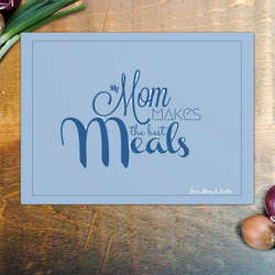 Large Mom's Meals Horizontal Glass Cutting Board