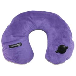 EZ Inflatable Fleece Neck Rest Pillow