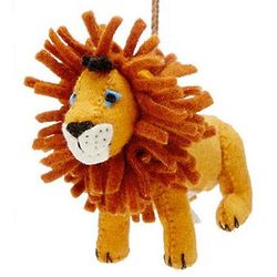 Felted Lion Ornament