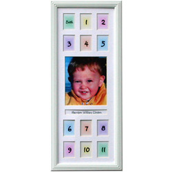 First Year 7 1/2" x 18 1/2" Photo Frame