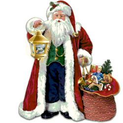 Thomas Kinkade Traditional Musical Santa Doll