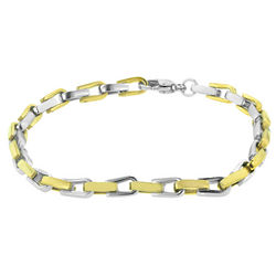 Men's Two-Tone Stainless Steel Bracelet