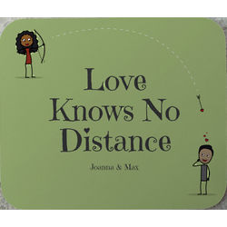 Personalized Love Knows No Distance Mouse Pad