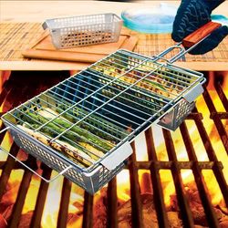 3-Compartment Stainless Steel Grill Roaster