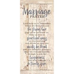 Marriage Prayer Wood Slat Wall Sign