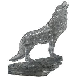 3D Crystal Black Wolf Puzzle