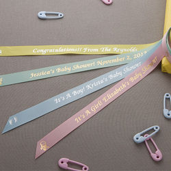 Welcome Baby Personalized Satin Ribbon