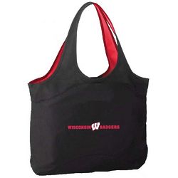 Wisconsin Badgers Zippered Tote