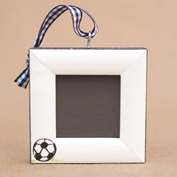 Soccer Christmas Picture Ornament