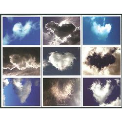 Found Hearts Cloud Magnets