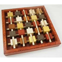 Brochettes Handcrafted Wood Puzzle