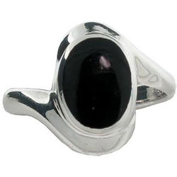 Sterling Silver Ring with Black Onyx