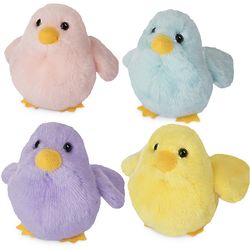 4 Chirpin' Plush Toy Chicks