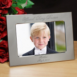 Official Ring Bearer Personalized Silver Picture Frame