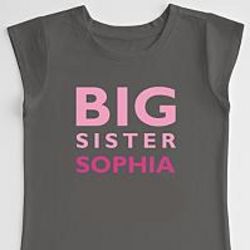 Siblings Girl's Personalized T-Shirt
