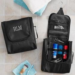 Personalized Hanging Toiletry Travel Bag with 2 Zipper Pockets