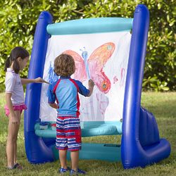 Inflatable Easel with Paints