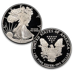 1986 Silver Eagle Coin Proof Reproduction