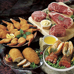Steak and Seafood Gift Pack with Cheesecake