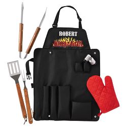 Personalized 7-Piece King of the Grill BBQ Gift Set