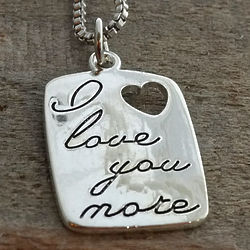 I Love You More Heart Cutout Necklace