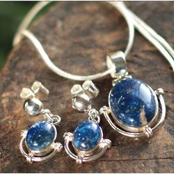 Mystique Lapis Lazuli Necklace and Earrings