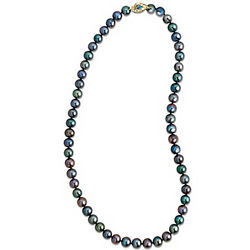 Peacock Passion Freshwater Pearls Necklace