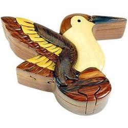 Hummingbird Secret Wooden Puzzle Box