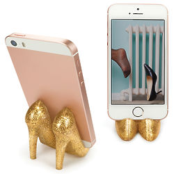 Pumped Up Glittery High Heels Phone Stand