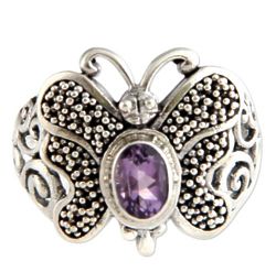 Butterfly Soul Amethyst Cocktail Ring