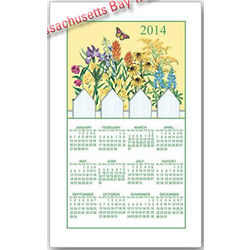 2014 Wildflower Calendar Towel