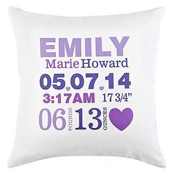 Personalized Details Baby Throw Pillow