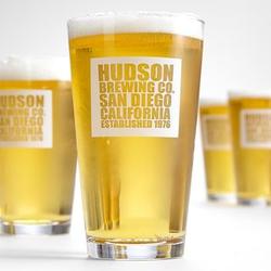 Personalized Brewing Co. Pub Glasses