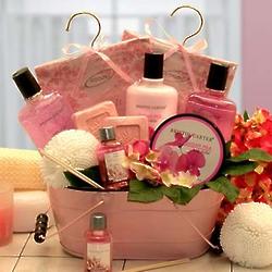 Pretty in Pink Relaxation Medium Gift Basket