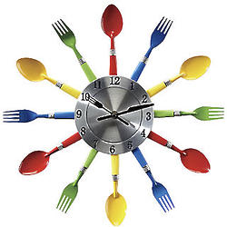 Spoon and Fork Wall Clock