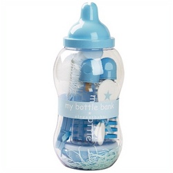 Baby Boy Bottle Bank Gift Set