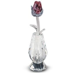 Crystal Pink Rose in Vase
