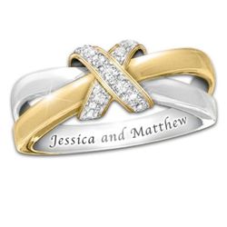 Eternity's Kiss Diamond Personalized Women's Ring