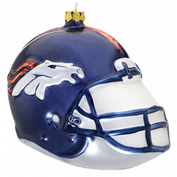 Personalized Denver Broncos Football Helmet Ornament